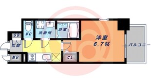 エスリード大阪上本町グリーズの物件間取画像